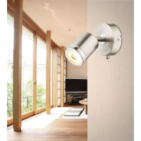 Comore Led Strahler Metall Nickel Matt, Led 2
