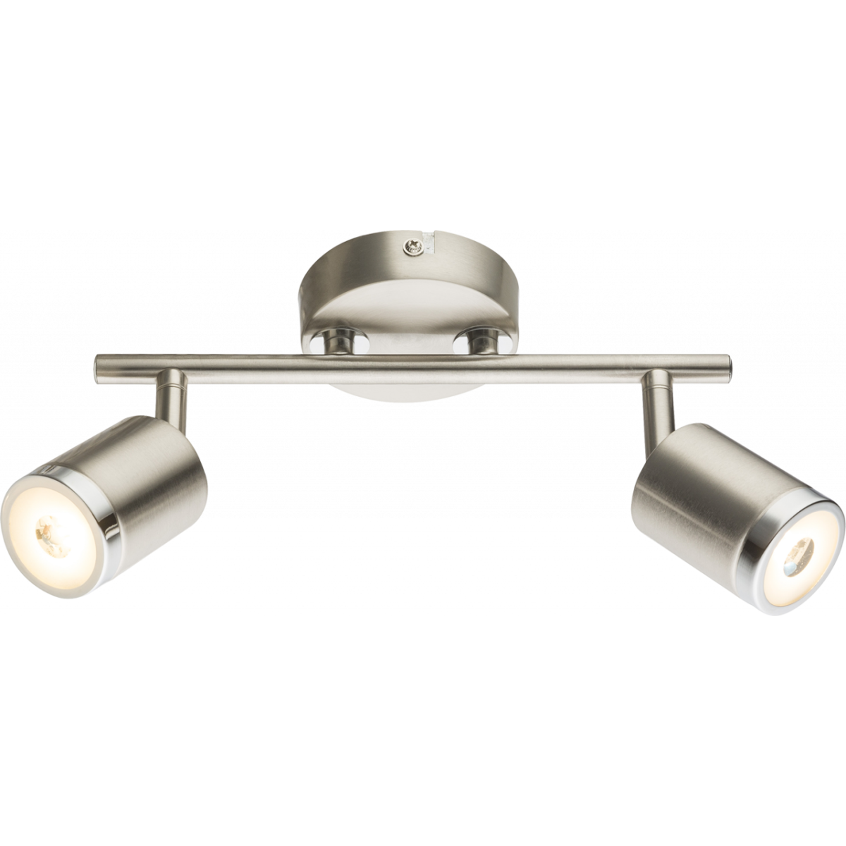 Comore Led Strahler Metall Nickel Matt, 2X Led