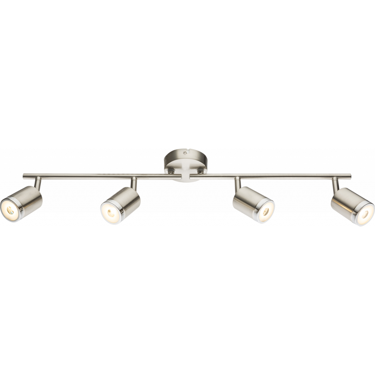Comore Led Strahler Metall Nickel Matt, 4X Led