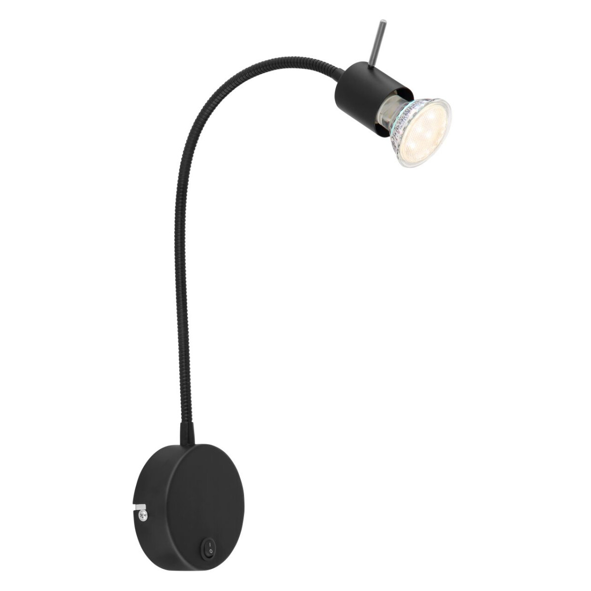 Milly Wandleuchte Metall Schwarz, 1X Gu10