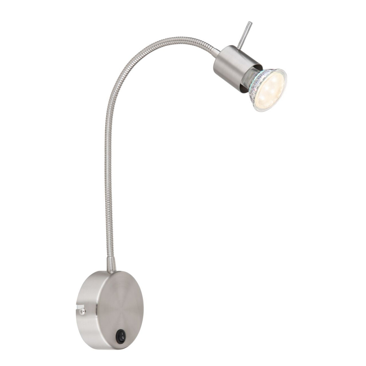 Milly Wandleuchte Metall Nickel Matt, 1X Gu10
