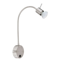 Milly Wandleuchte Metall Nickel Matt, 1X Gu10 4