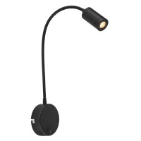 Milly Wandleuchte Metall Schwarz, Led gallery