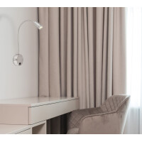 Milly Wandleuchte Metall Nickel Matt, Led 2