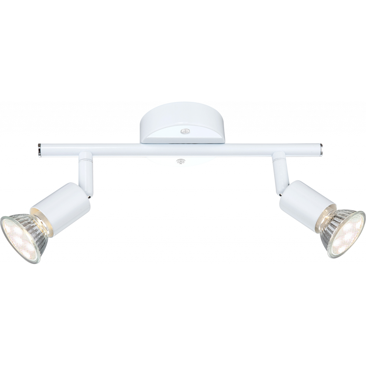 Olana Strahler Metall Weiß, 2X Gu10 Led