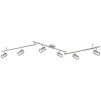 Globo 57910-6 Robby Strahler Metall Nickel Matt, 6X Gu10 3