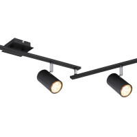 Globo 57910-6B Robby Strahler Metall Schwarz Matt, 6X Gu10 4