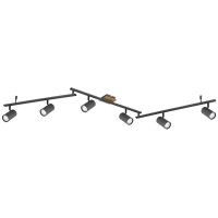 Globo 57910-6G Robby Strahler Metall Graphit, 6X Gu10 3