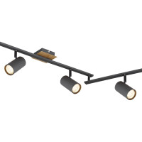 Globo 57910-6G Robby Strahler Metall Graphit, 6X Gu10 4
