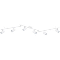 Globo 57910-6W Robby Strahler Metall Weiß, 6X Gu10 3