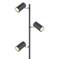 Robby Stehleuchte Metall Schwarz Matt, 3X Gu10 Led 4