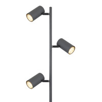 Robby Stehleuchte Metall Graphit, 3X Gu10 Led 4