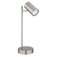 Robby Tischleuchte Metall Nickel Matt, 1X Gu10 Led 3