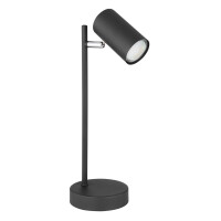 Globo 57910TB Robby Tischleuchte Metall Schwarz Matt, 1X Gu1