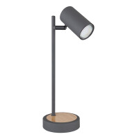 Globo 57910TG Robby Tischleuchte Metall Graphit, 1X Gu10 Led