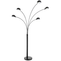 Globo 58228NB Seymour Stehleuchte Metall Schwarz, 5X E14 3
