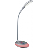 Minea Tischleuchte Kunststoff Silber Metallic, Led 3