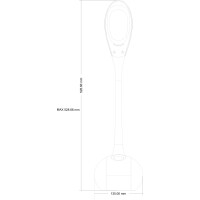 Tarron Tischleuchte Acryl Weiß, Led 5