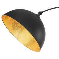 Globo 58486 Gottfried Stehleuchte Metall Schwarz Matt, 1X E2