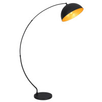 Globo 58486 Gottfried Stehleuchte Metall Schwarz Matt, 1X E2