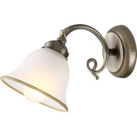 Globo 60208W Odin Wandleuchte Metall Altmessing, 1X E27 1