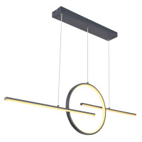 Barral Hängeleuchte Metall Graphit, Led 5