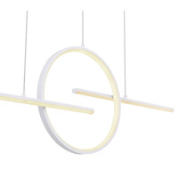 Barral Hängeleuchte Metall Weiß, Led 4