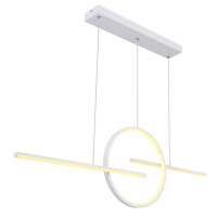 Barral Hängeleuchte Metall Weiß, Led 5