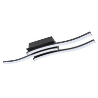 Globo 67137-18B Kasimir Deckenleuchte Metall Schwarz Matt, L