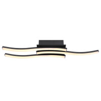 Kasimir Deckenleuchte Metall Schwarz Matt, Led 4