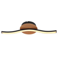 Evita Deckenleuchte Metall Schwarz, Led 4