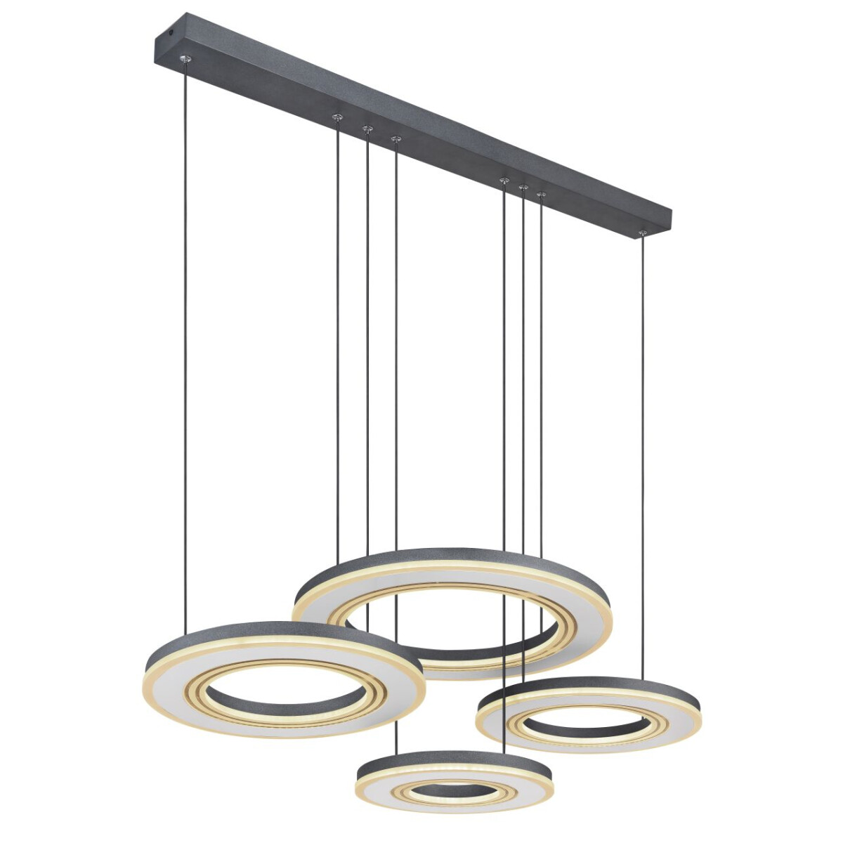 Blasius Hängeleuchte Metall Schwarz, Led
