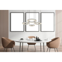 Blasius Hängeleuchte Metall Schwarz, Led 2