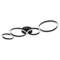 Venosa Deckenleuchte Metall Schwarz Matt, Led 3