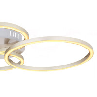 Kendy Deckenleuchte Metall Nickel Matt, Led 5