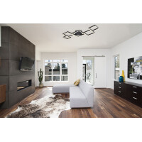 Kurio Deckenleuchte Metall Schwarz Matt, Led 2