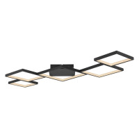 Kurio Deckenleuchte Metall Schwarz Matt, Led 4