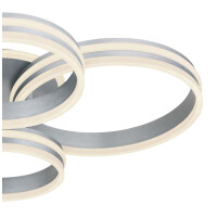 Rubio Deckenleuchte Metall Grau, Led 5