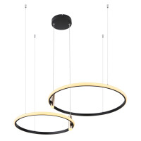 Globo 67300H Coco Hängeleuchte Metall Schwarz Matt, Led