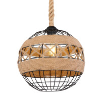 Globo 69029H1 Ulleu Hängeleuchte Metall Schwarz, 1X E27