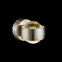 Globo 78290 Randi Wandleuchte Metall Nickel Matt, 2X Led 3