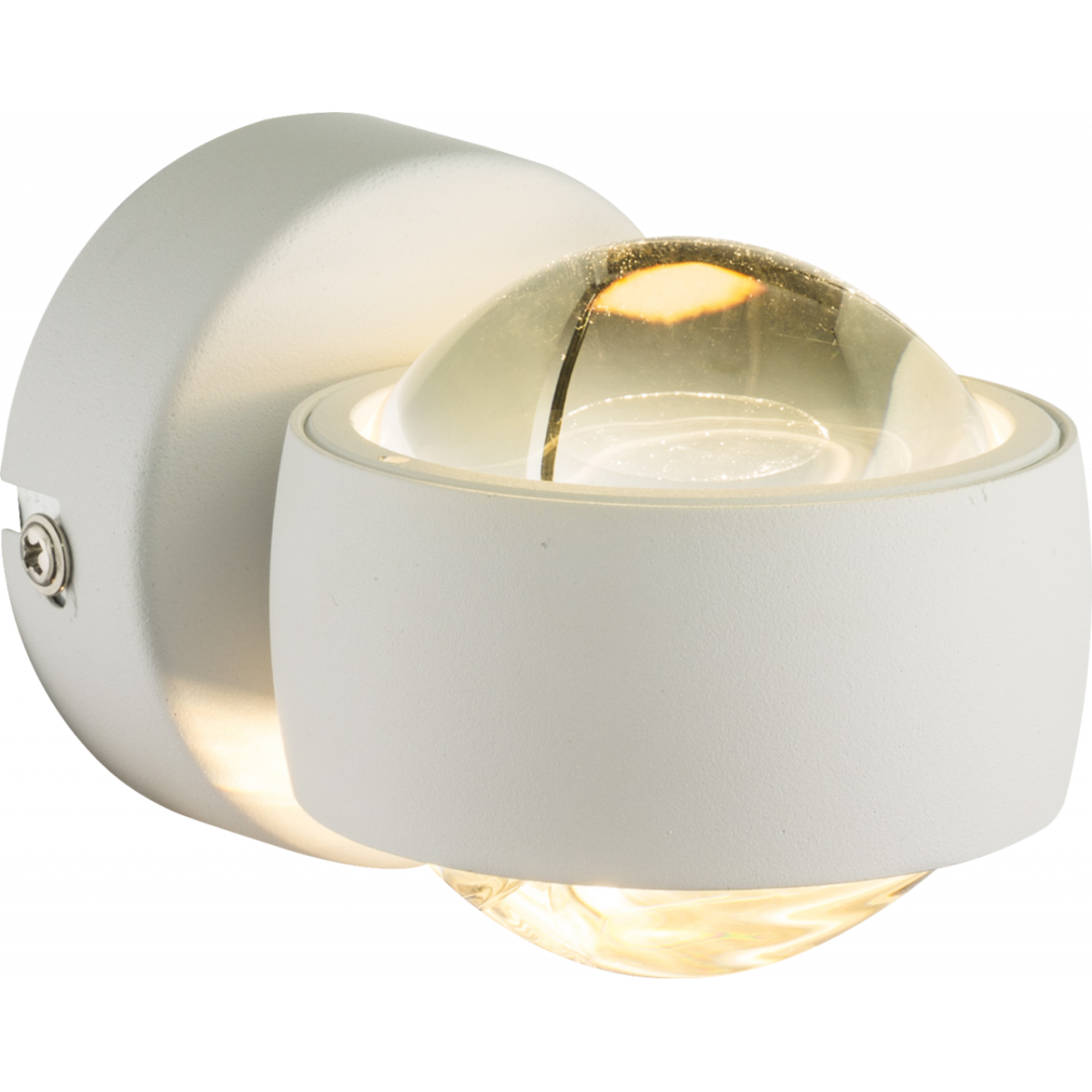 Randi Wandleuchte Metall Weiß, 2X Led