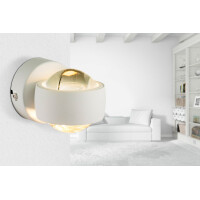 Randi Wandleuchte Metall Weiß, 2X Led 2