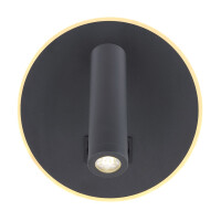 Many Wandleuchte Metall Schwarz, Led 4