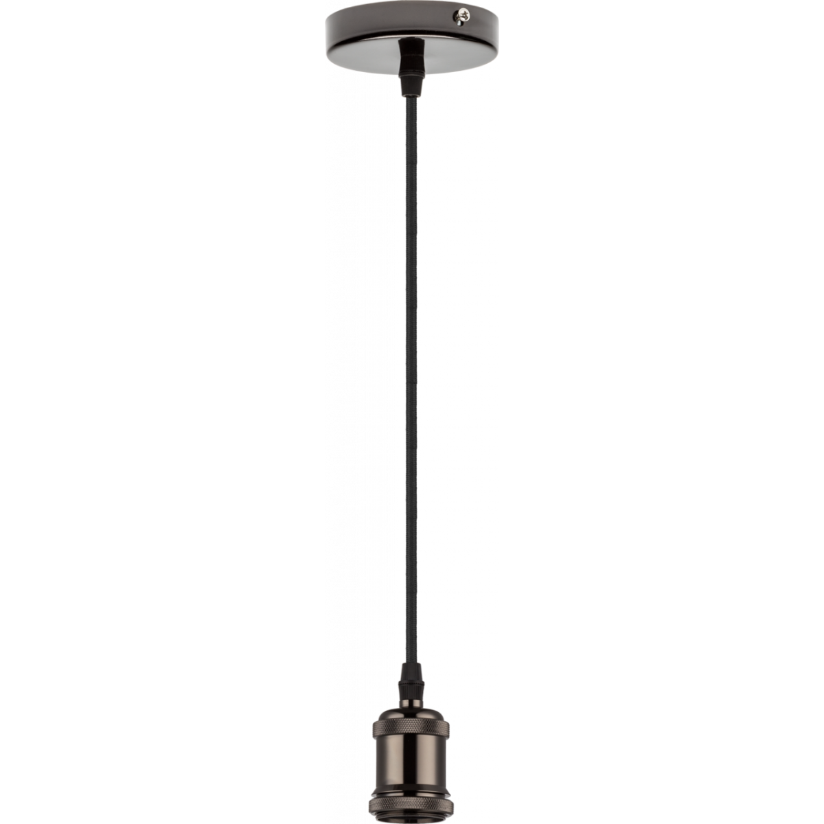 Suspension Hängeleuchte Metall Verchromt, 1X E27