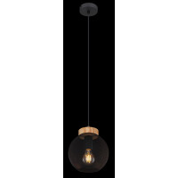 Globo 15663H Pablo Hängeleuchte Metall Schwarz Matt, 1X