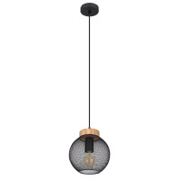 Globo 15663H Pablo Hängeleuchte Metall Schwarz Matt, 1X