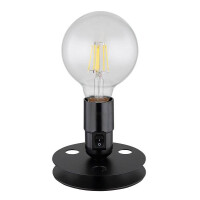 Globo 24020B Johanna Tischleuchte Metall Schwarz Matt, 1X E2