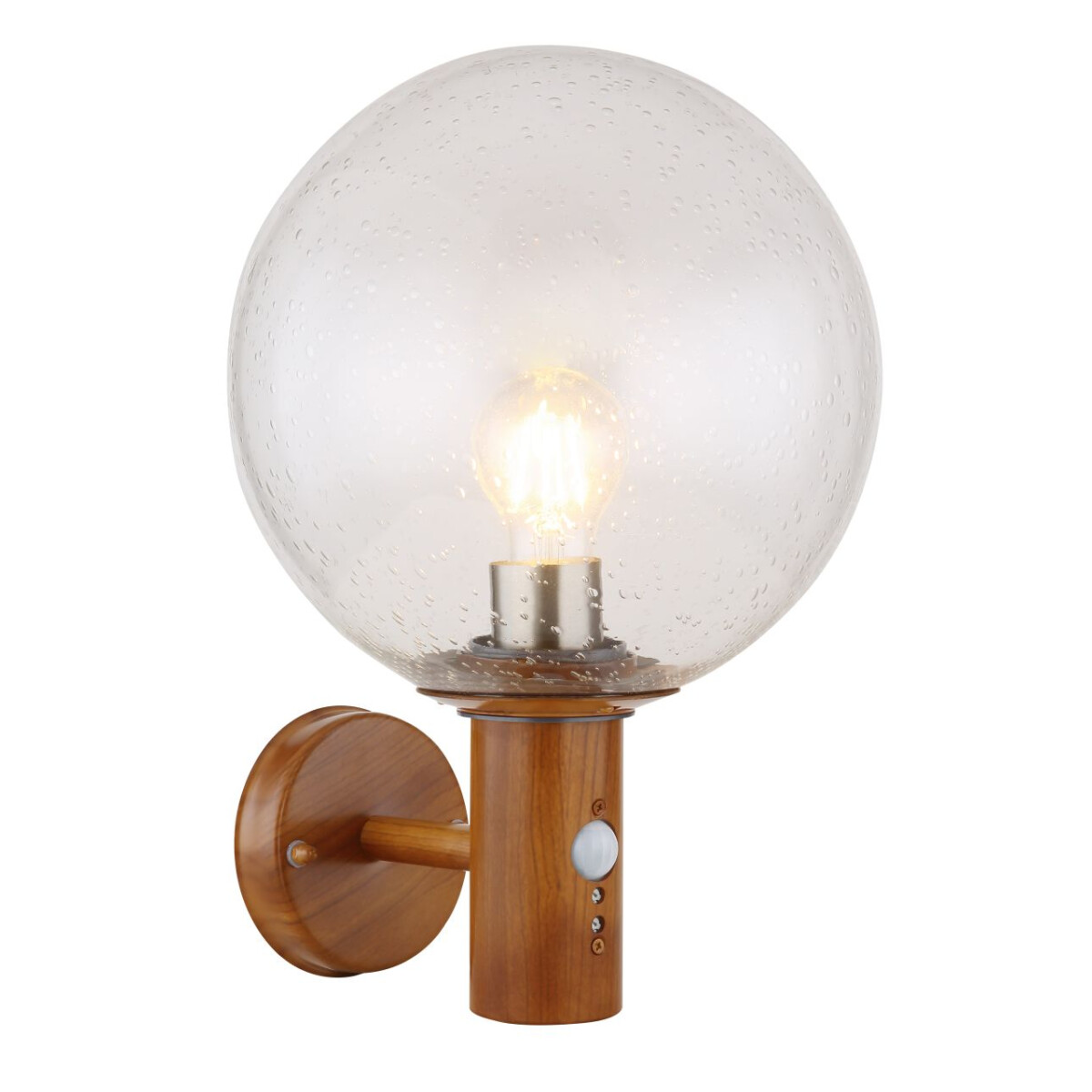 Ossy Außenleuchte Aluminium Druckguss Holzoptik, 1X E27 Led