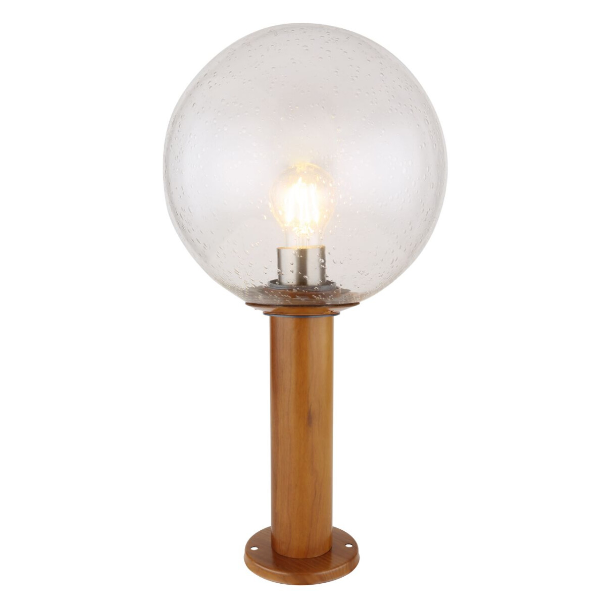 Ossy Außenleuchte Aluminium Druckguss Holzoptik, 1X E27 Led